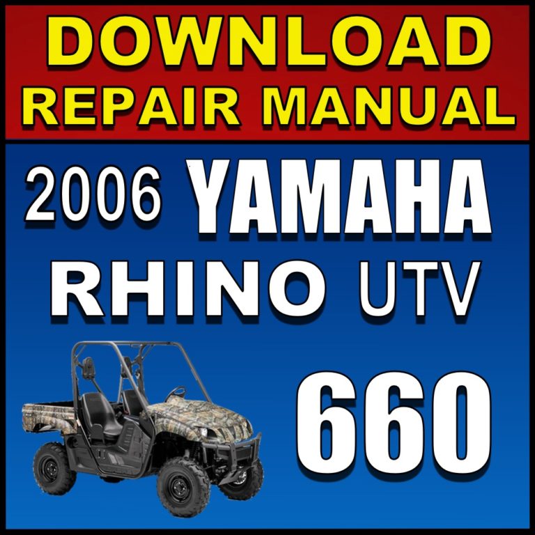 Download 2006 Yamaha Rhino 660 Repair Manual
