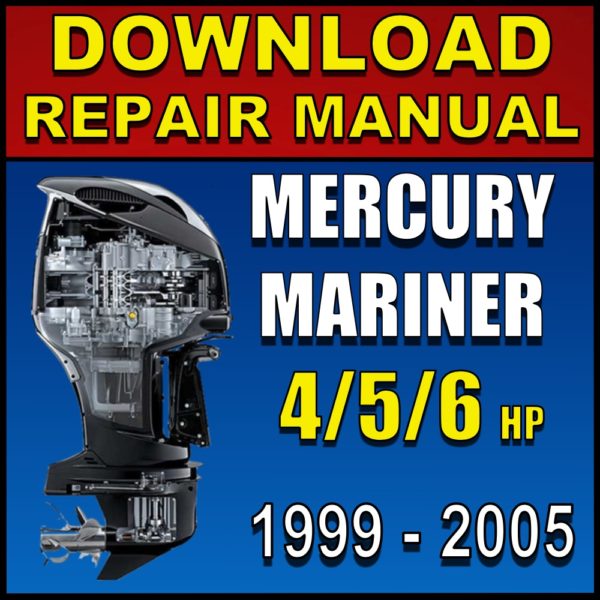 Mercury-Mariner 4 5 6 hp 4-stroke service manual 1999 2000 2001 2002 2003 2004 2005