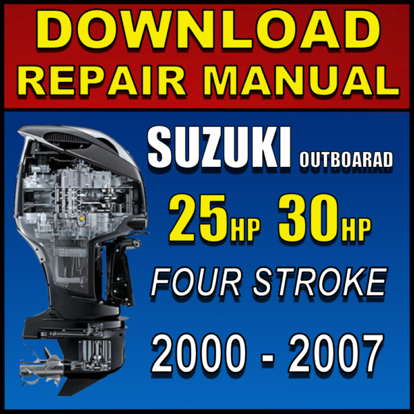 Suzuki 25hp 30hp Service Manual DF25 DF30