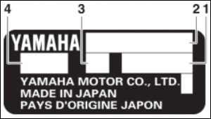 Yamaha 75hp ID Identification Plate Location